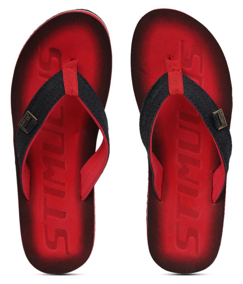 Paragon Red Slide Flip flop Price in India- Buy Paragon Red Slide Flip ...