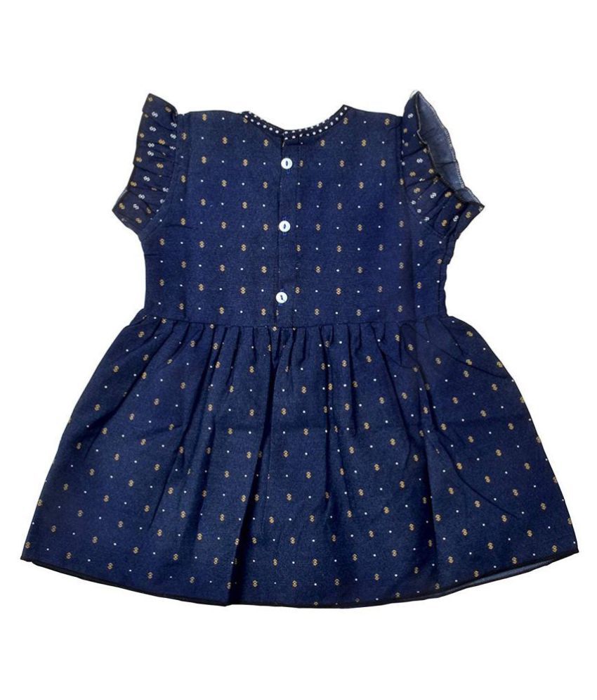 denim short frock