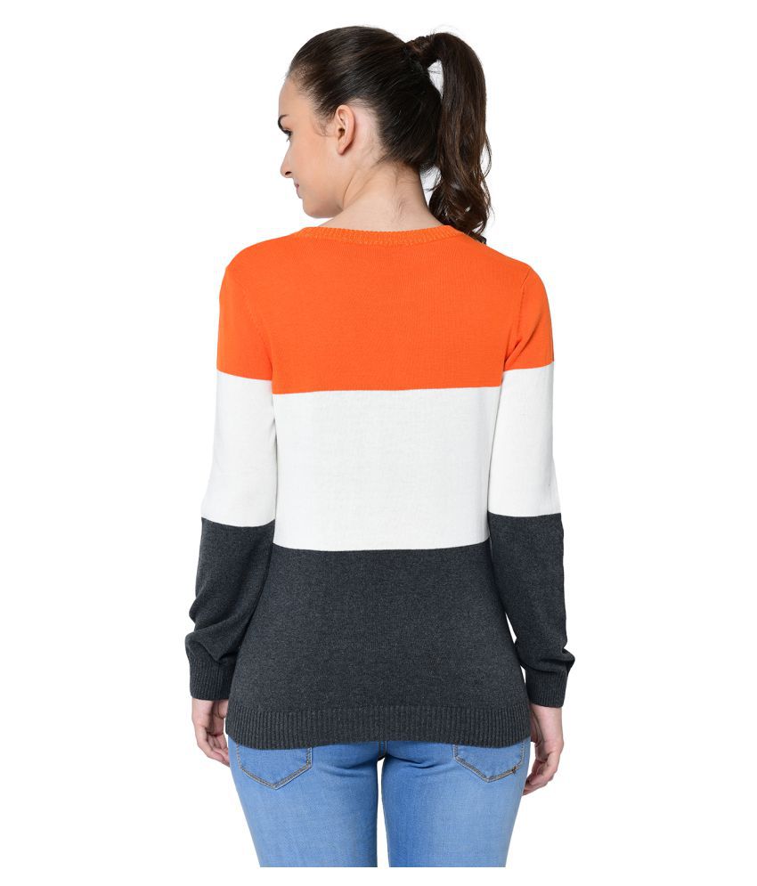 Buy 2Bme Cotton Orange Pullovers Online at Best Prices in India - Snapdeal