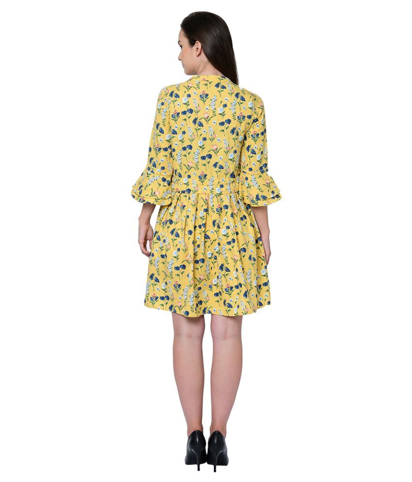 yellow fit and flare