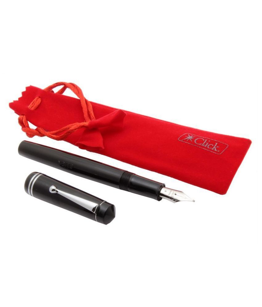 Click Acrylic Fountain Pen With Broad Nib 3in1 Ink Filling System