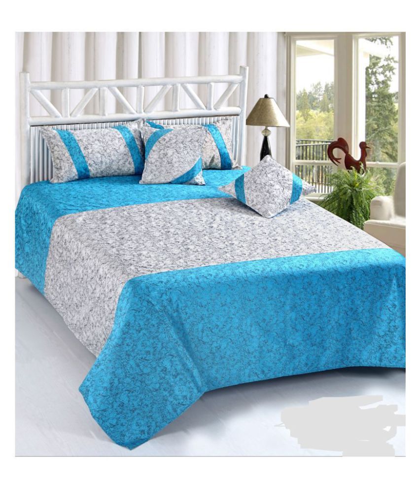 KS21 Homes Velvet Double Bedsheet with 2 Pillow Covers Buy KS21 Homes