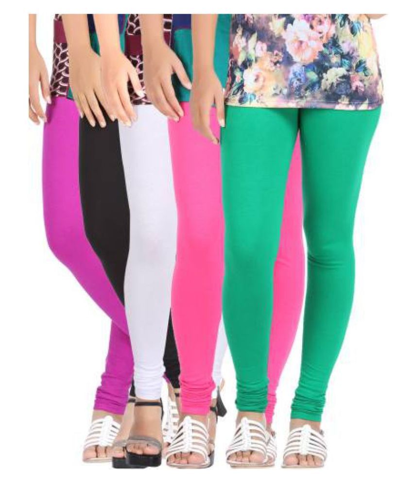 D1 DIFFERENT ONE Cotton Lycra Pack Of 5 Leggings Price In India - Buy ...