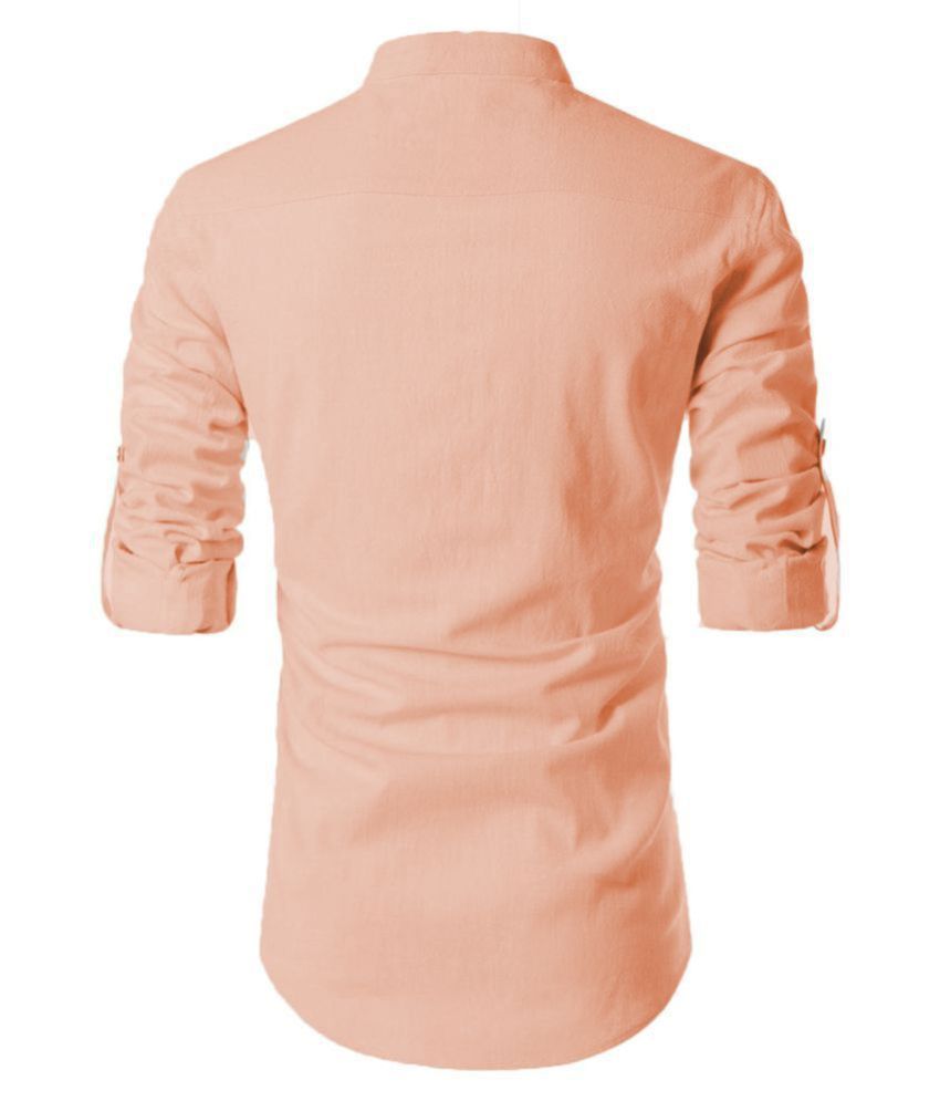 bleached light pink shirt