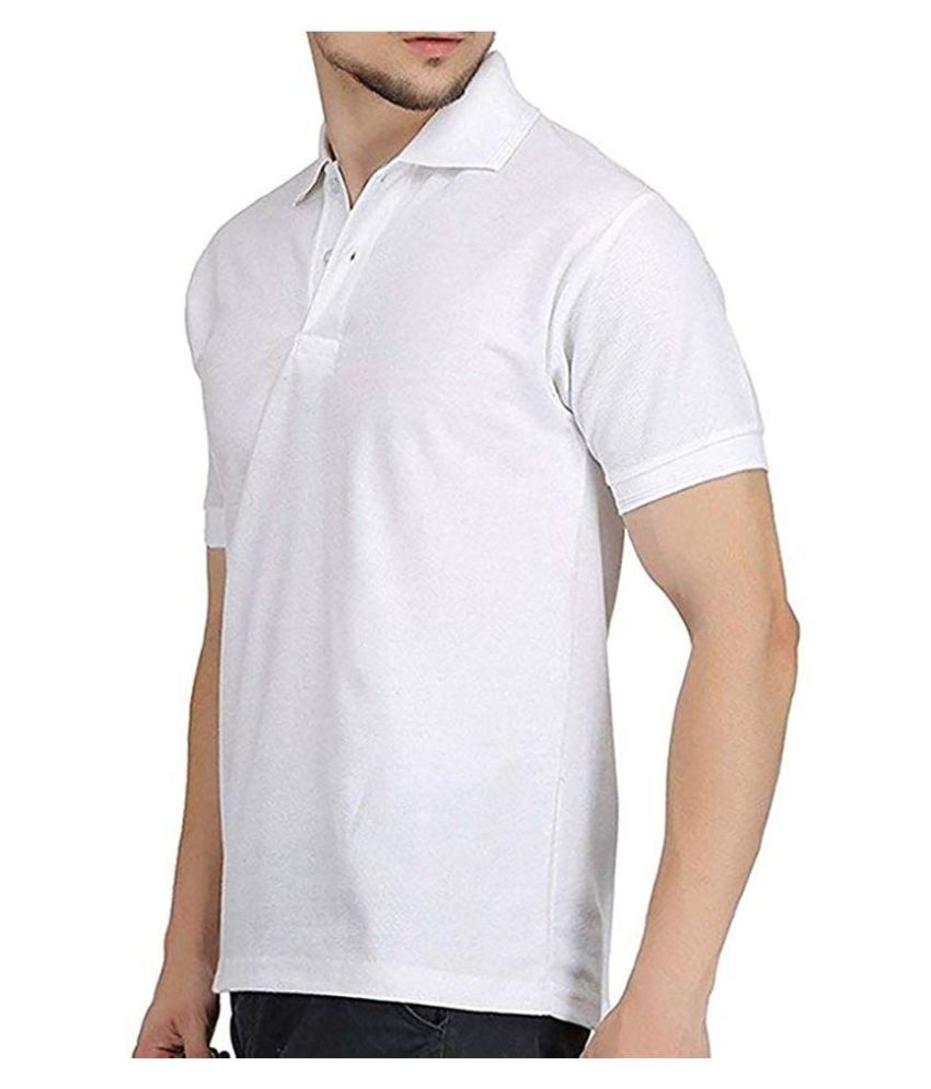 plain white polo shirt mens