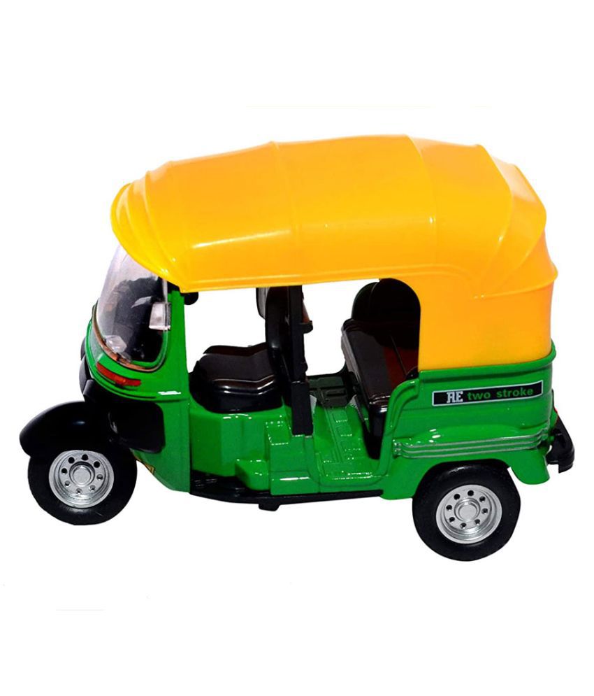 Kreiz Cng Auto Rickshaw Die Cast Metal Toy Car With Light And Music With Pull Back And Turnable Handle Toy For Kids Buy Kreiz Cng Auto Rickshaw Die Cast Metal Toy Car With