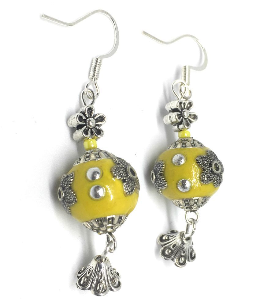 Mustard Drop Earrings Buy Mustard Drop Earrings Online at Best Prices