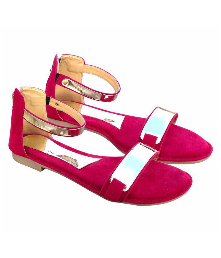 maroon pointed flats