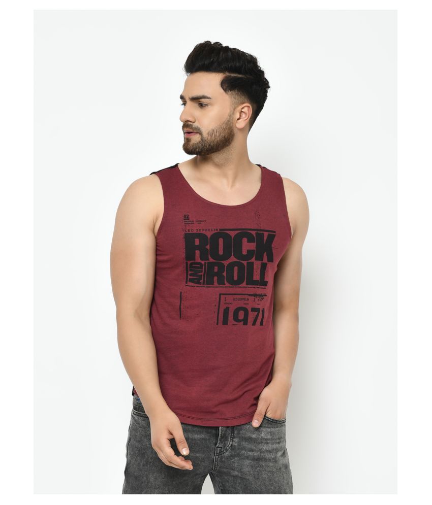     			Rigo - Maroon Cotton Regular Fit Men's Sports T-Shirt ( Pack of 1 )