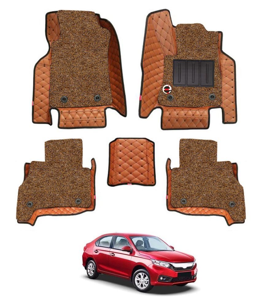 Elegant Luxury Leatherite 7D Car Mat For Honda Amaze (Tan) Buy Elegant
