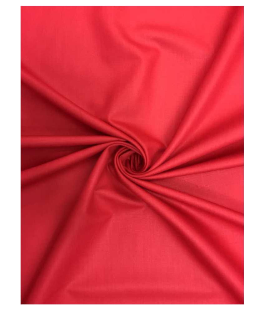 vaultstyle Red 100 Percent Cotton Unstitched Shirt pc Buy vaultstyle