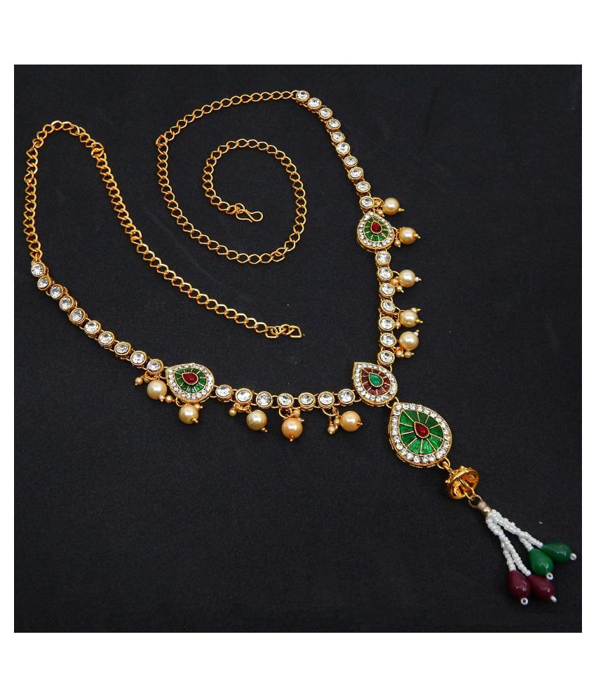 Fresh Vibes Traditional South Indian Fancy Golden Kamarband Belt for Women Ladies Party