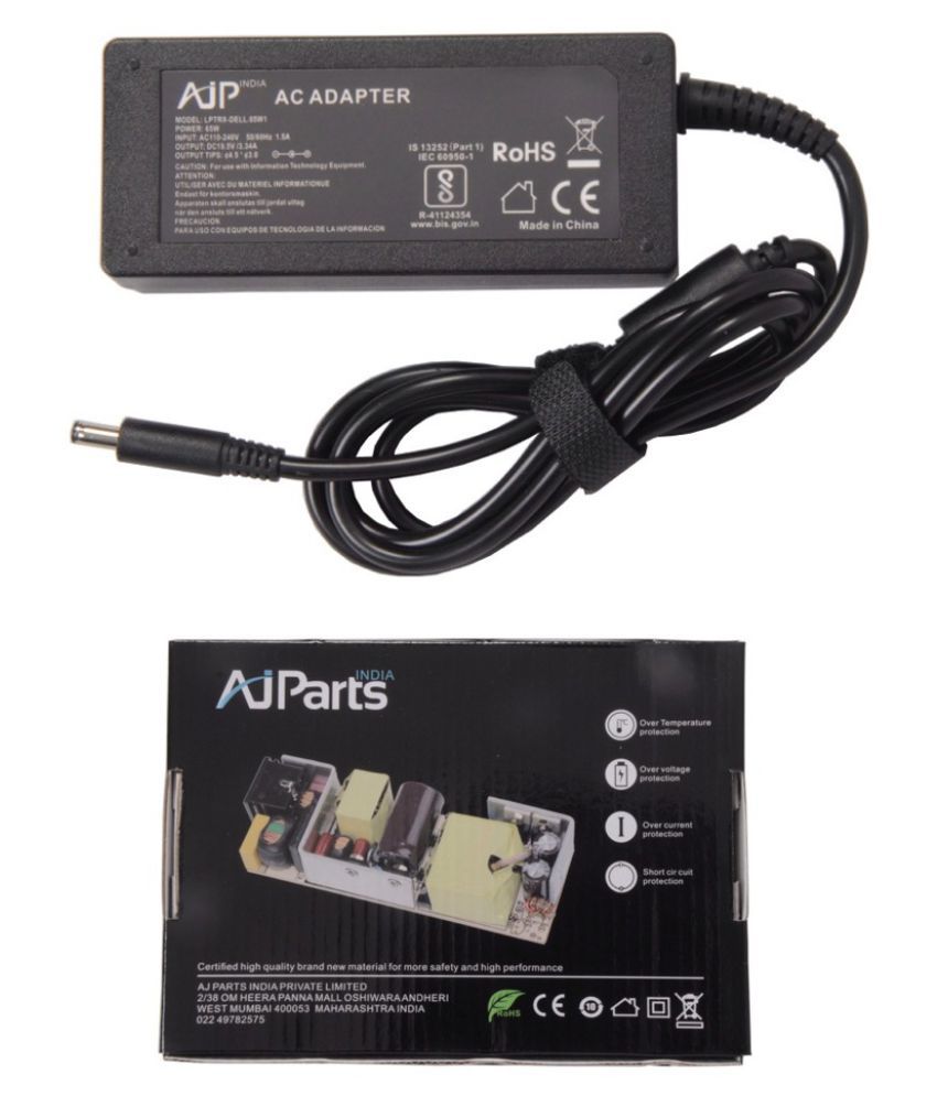AJP India Laptop adapter compatible For Dell Latitude 3490 Battery Charger    PSU  X  - Buy AJP India Laptop adapter compatible For Dell  Latitude 3490 Battery Charger  