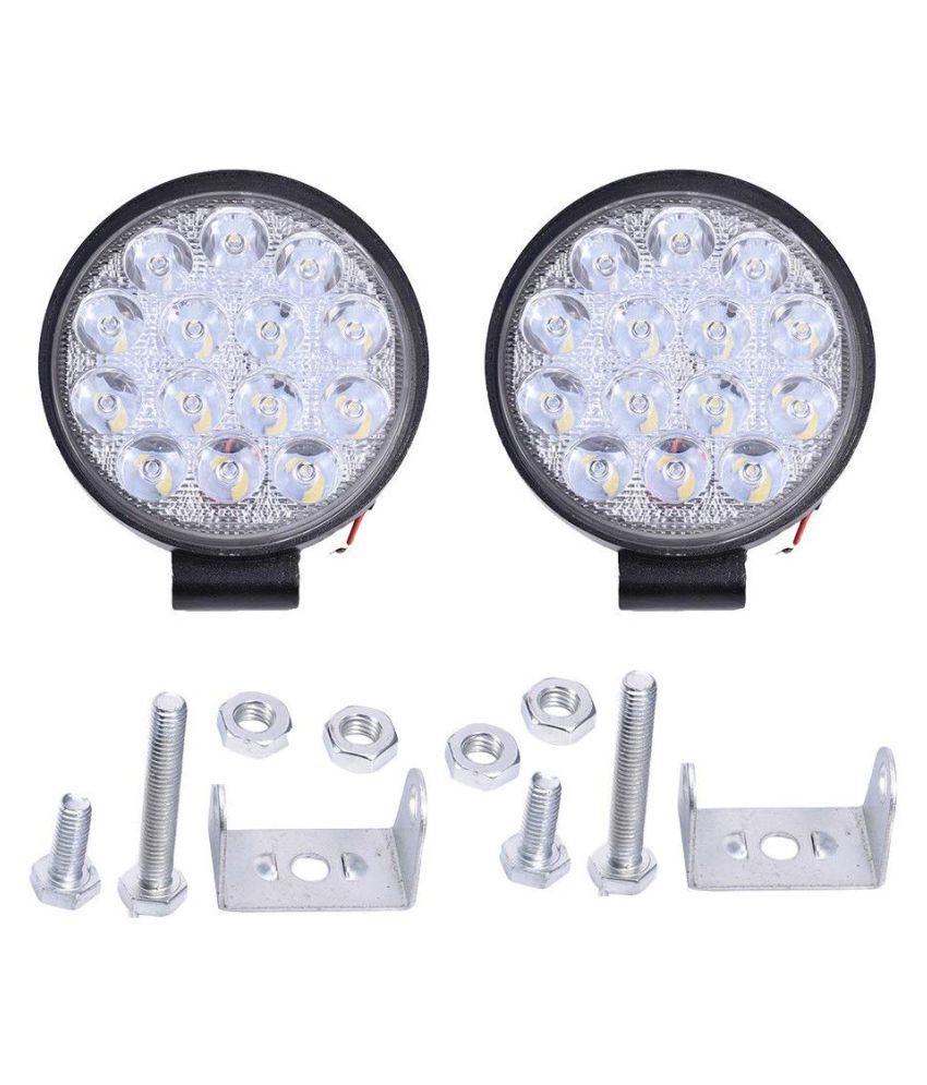 Blinker 14 LED Round Fog Light Waterproof Driving Spot Flood Combo Beam