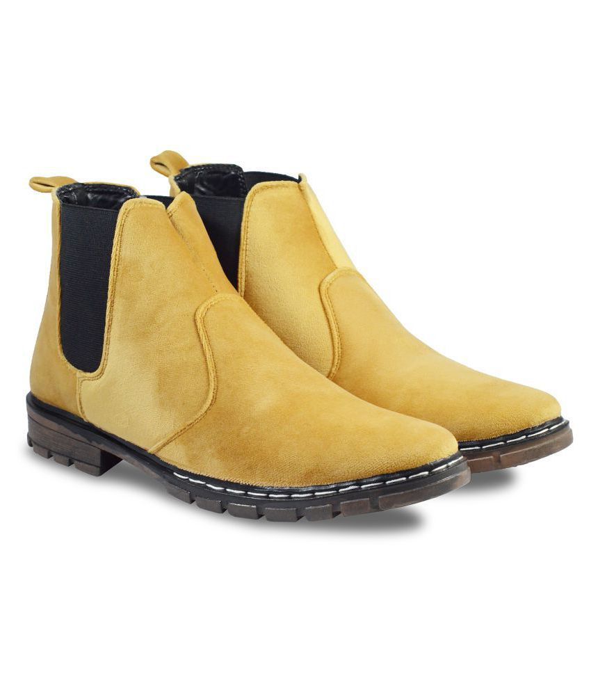 Galaxy Enterprises Yellow Chelsea boot - Buy Galaxy ...