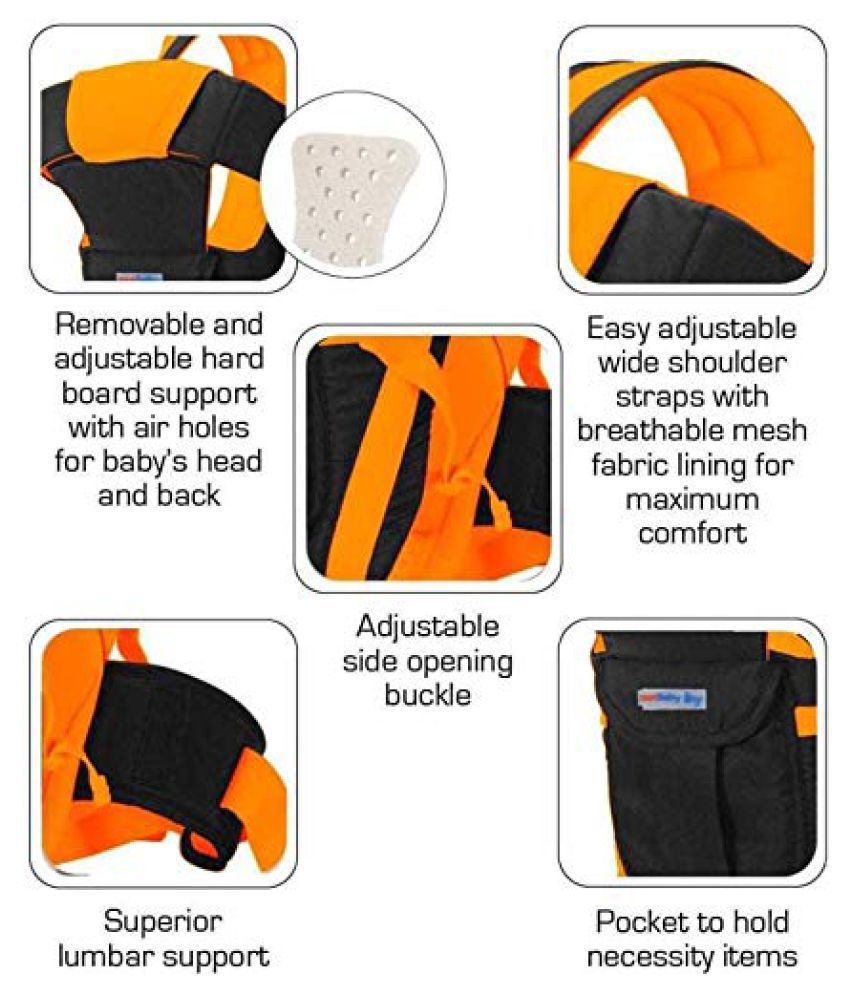 Baby Friends Carrier Adjustable HandsFree 4 in 1 With Head Support