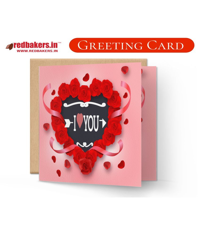 don't ignore me love theme greeting card: buy online at best