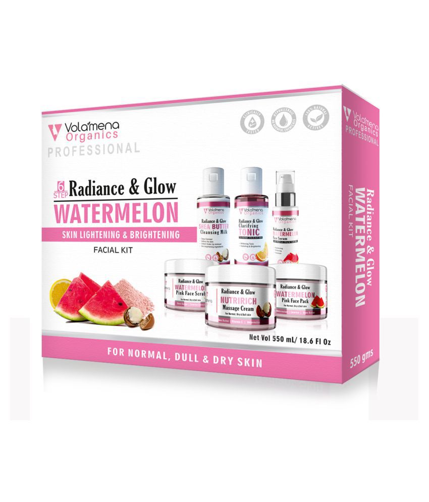    			Volamena Radiance & Glow  6 Step Watermelon Facial Kit 550 g