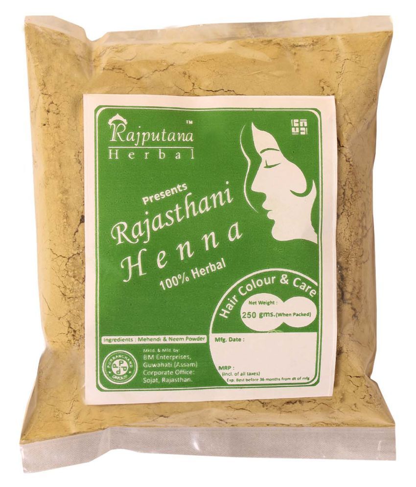 Rajputana Herbal Henna Rajasthani Mehandi Leaves Powder Natural Henna 250 G Buy Rajputana