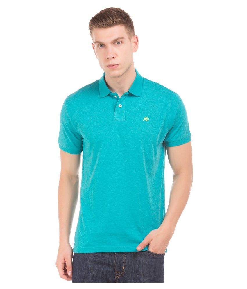 Aeropostale Cotton Blend Green Plain Polo T Shirt - Buy Aeropostale ...