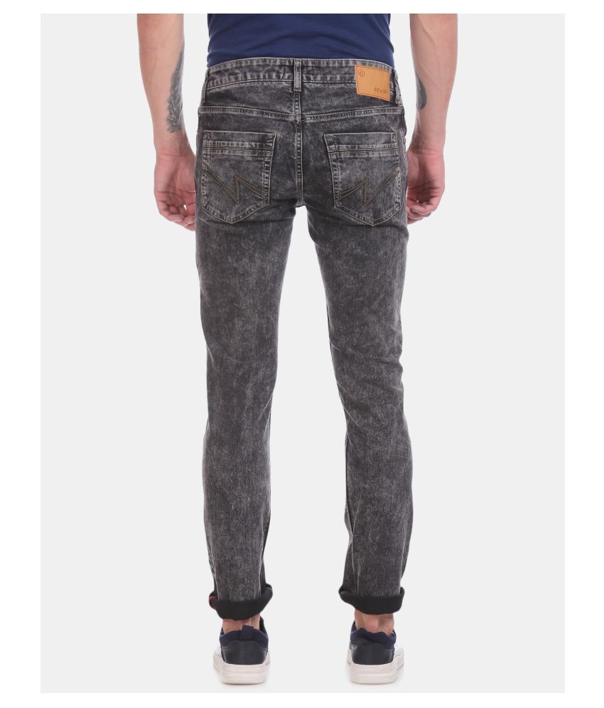 RUF & TUF Black Slim Jeans - Buy RUF & TUF Black Slim Jeans Online at ...