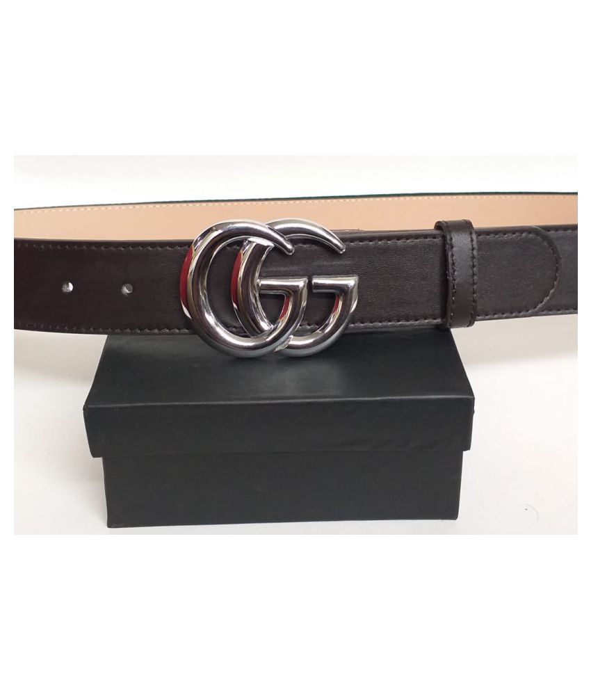 Gucci Black Faux Leather Casual Belt: Buy Online at Low Price in India - Snapdeal