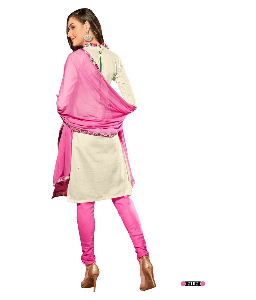 HELUM FAB White Cotton Dress Material Buy HELUM FAB White Cotton Dress Material Online at Best