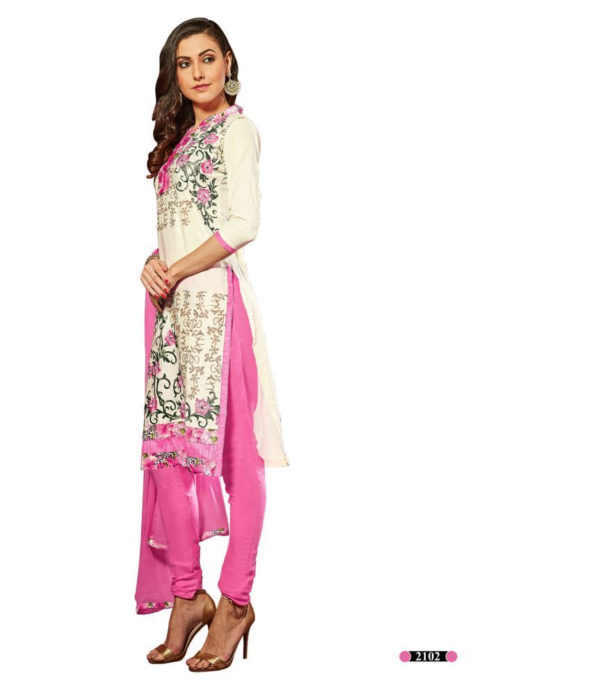 HELUM FAB White Cotton Dress Material Buy HELUM FAB White Cotton