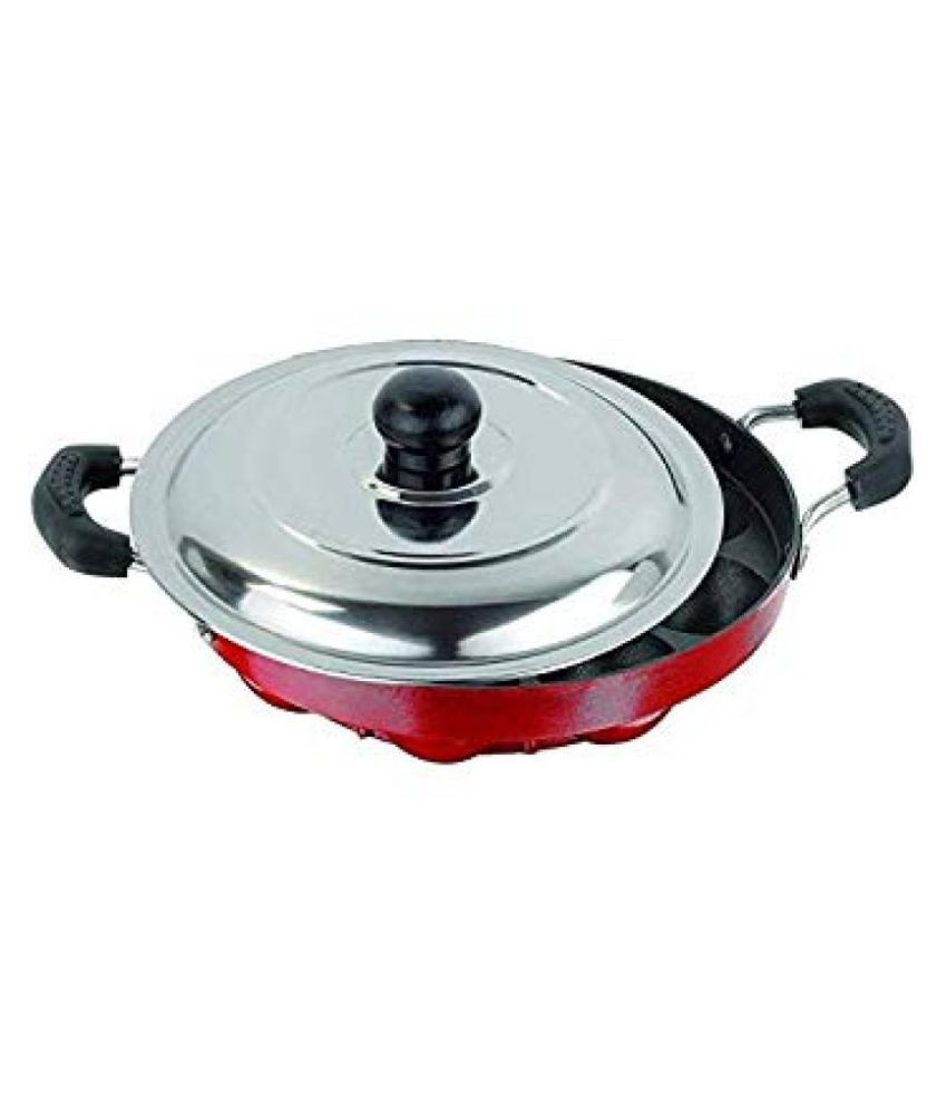 Innowink 12cavity Appam patra NonStick Aluminum Chetty Pan 23 cm mL