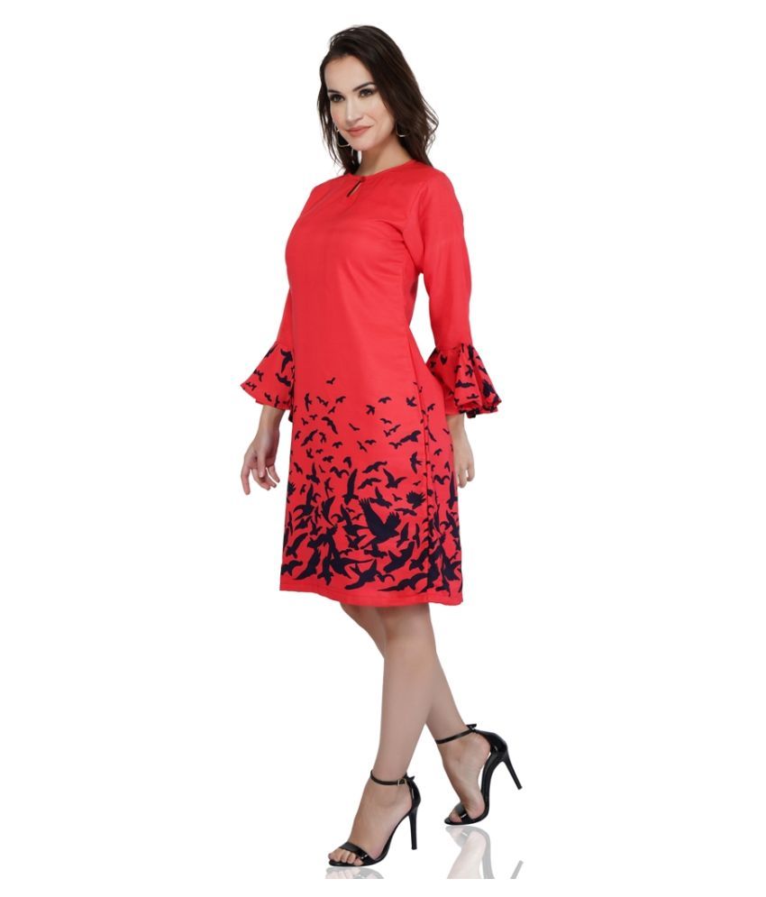 red shift dress long sleeve
