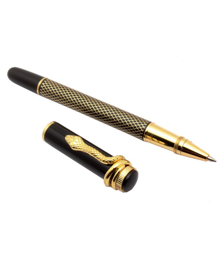 Set Of 2 - Heritage Collection Gold Cobra Rollerball & Ballpoint Pen Black Designer  Pens: Buy Online at Best Price in India - Snapdeal