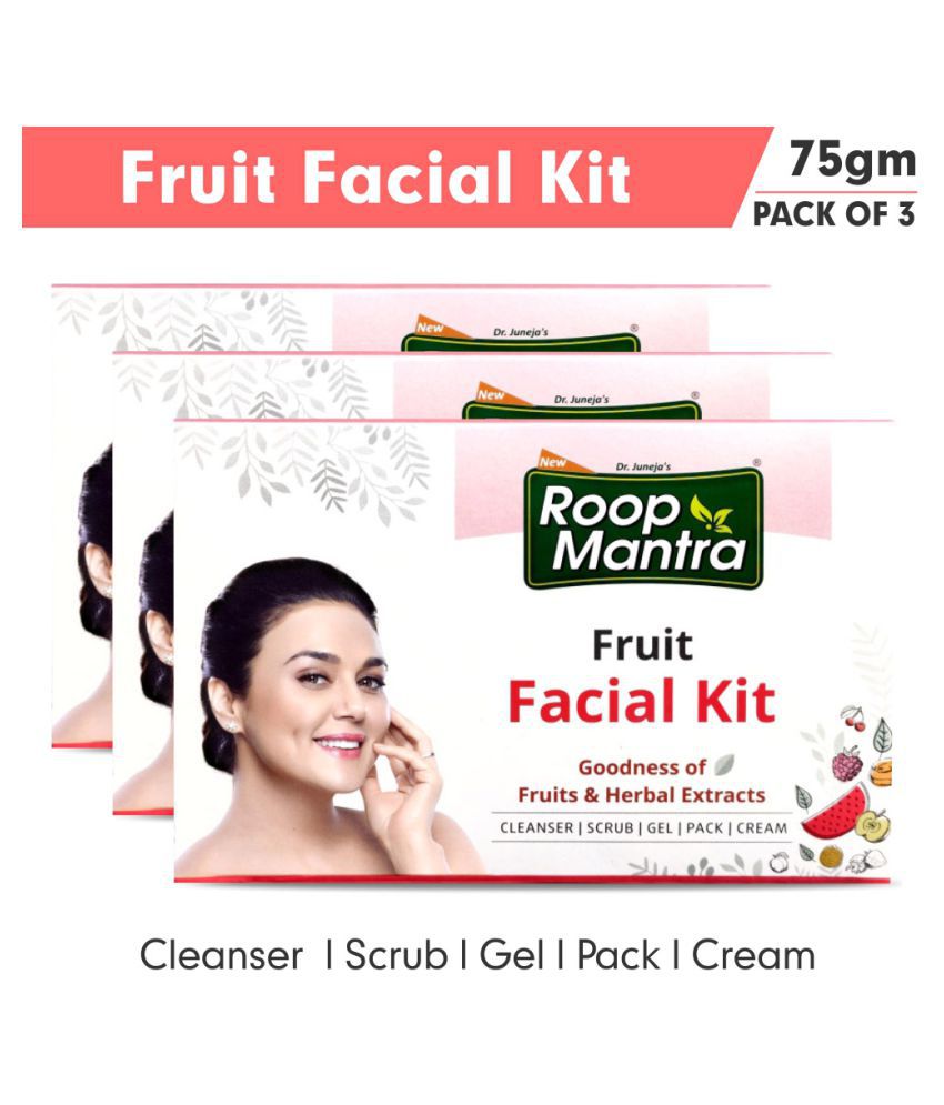 Roop Mantra Fruit Facial Kit 75 g Pack of 3