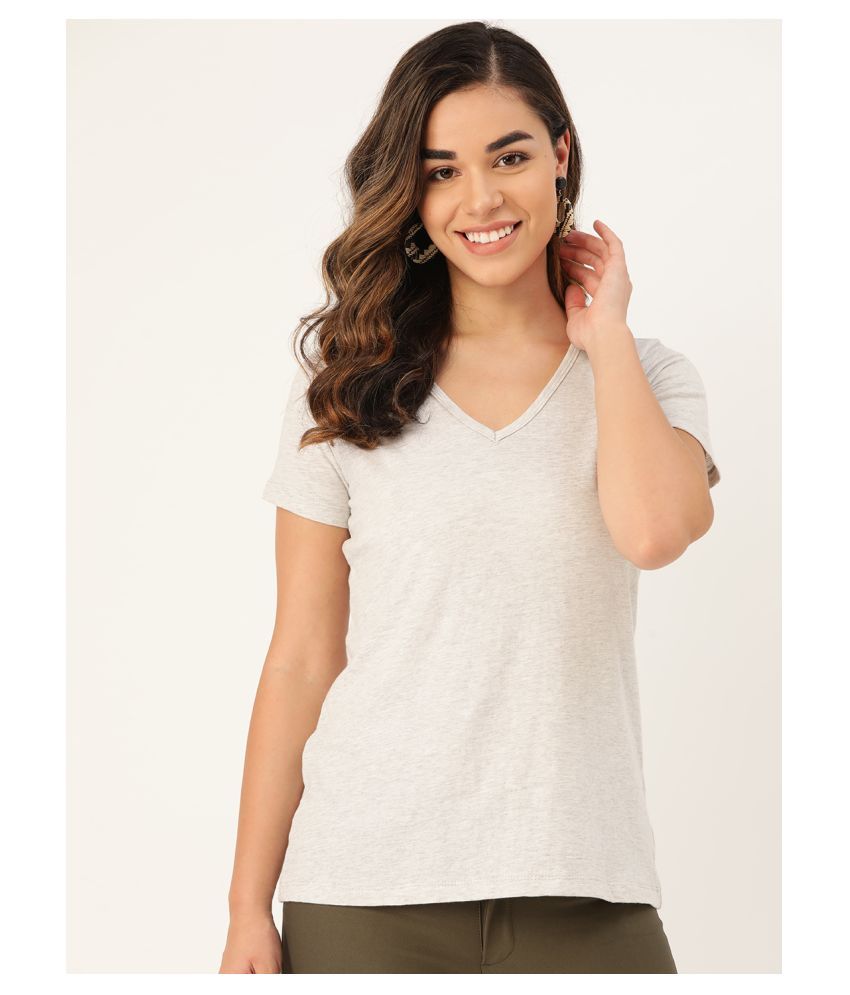     			Rute Cotton Grey T-Shirts