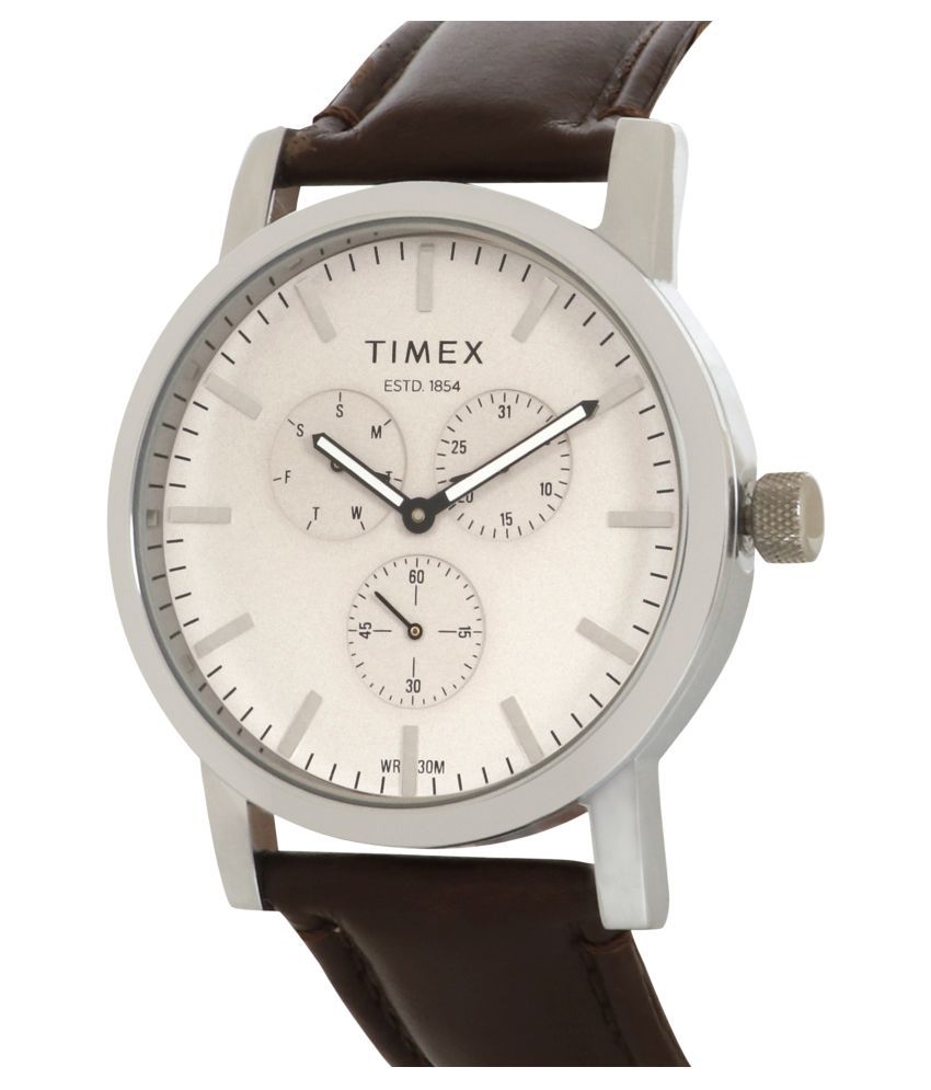 timex grey analog watch