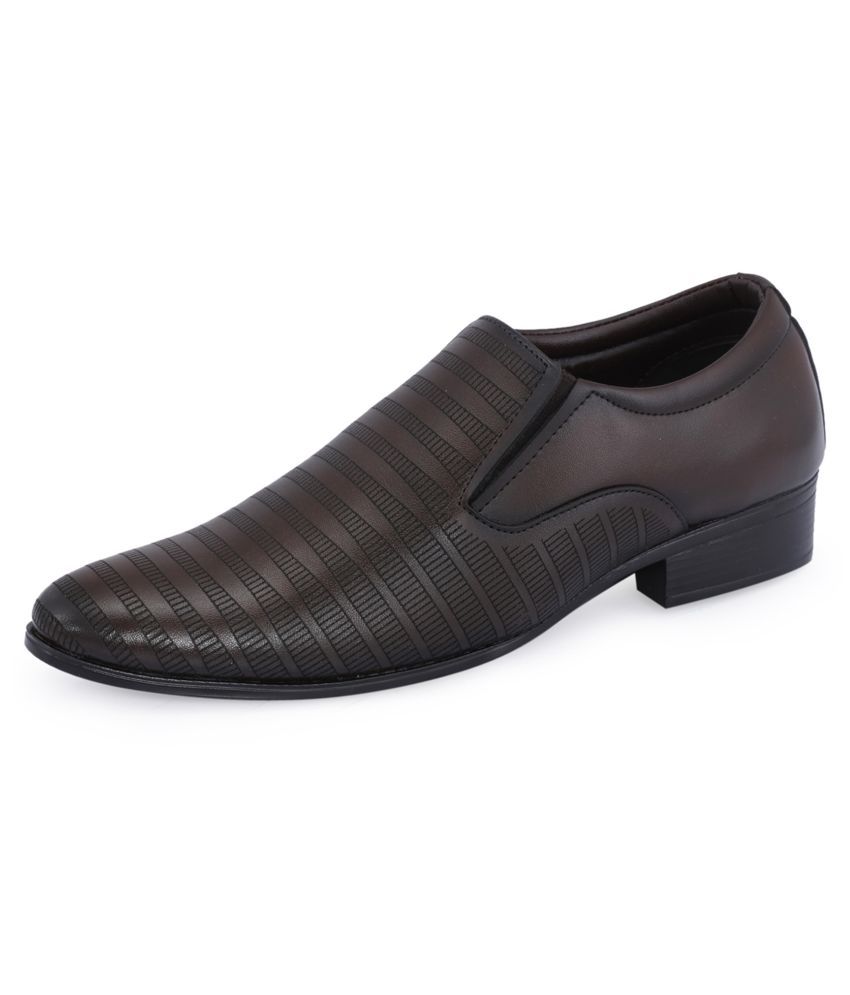 khadim brown formal shoes
