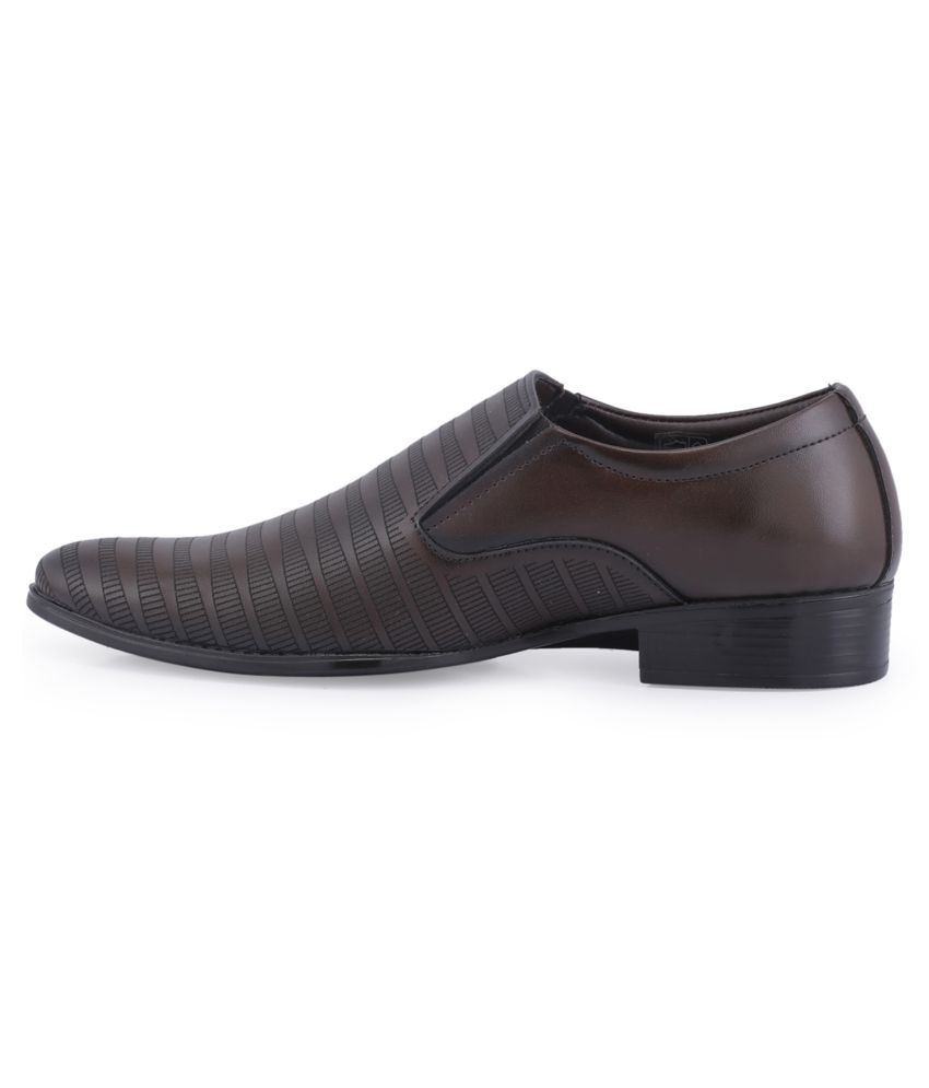 khadim brown formal shoes