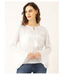 MARC LOIRE - White Viscose Women's Regular Top ( Pack of 1 )