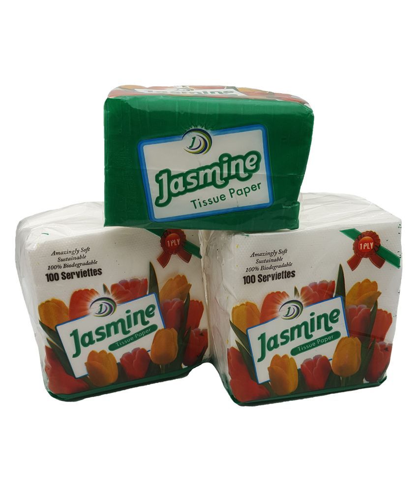 JASMINE Dry Wipes ( 300 Pcs ) Pack of 3 Buy JASMINE Dry Wipes ( 300