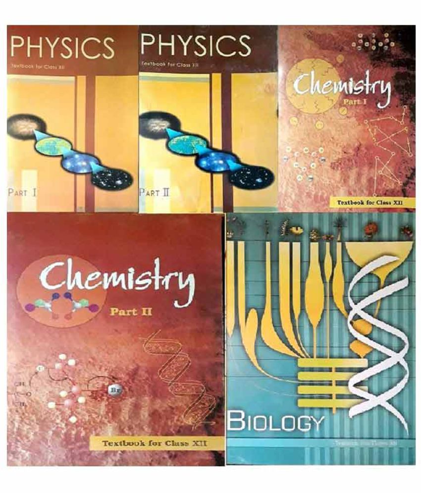 Ncert Textbooks For Class 12th Physics Part 1 And 2 Chemistry Part 1 And 2 And Biology Combo Pack