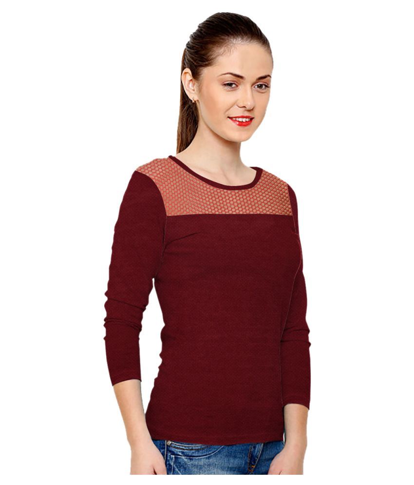 Buy Kusum International Maroon Blend Shirt Online at Best Prices in ...