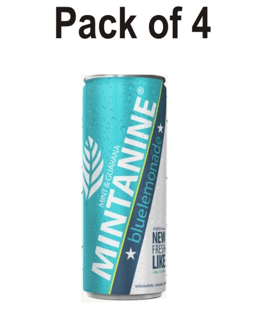 Mintanine Mint Lemon lime Energy Drink 250 mL Pack of 4 Buy Mintanine