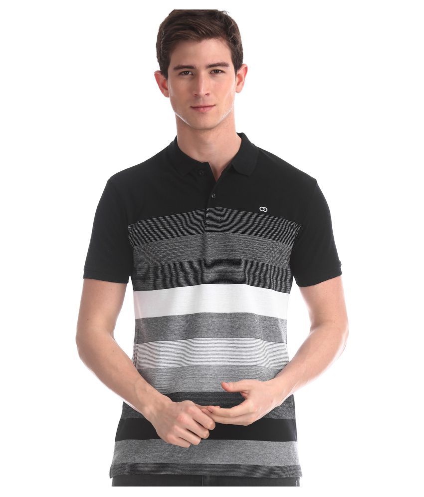 Ruggers Black Stripers Polo T Shirt - Buy Ruggers Black Stripers Polo T ...