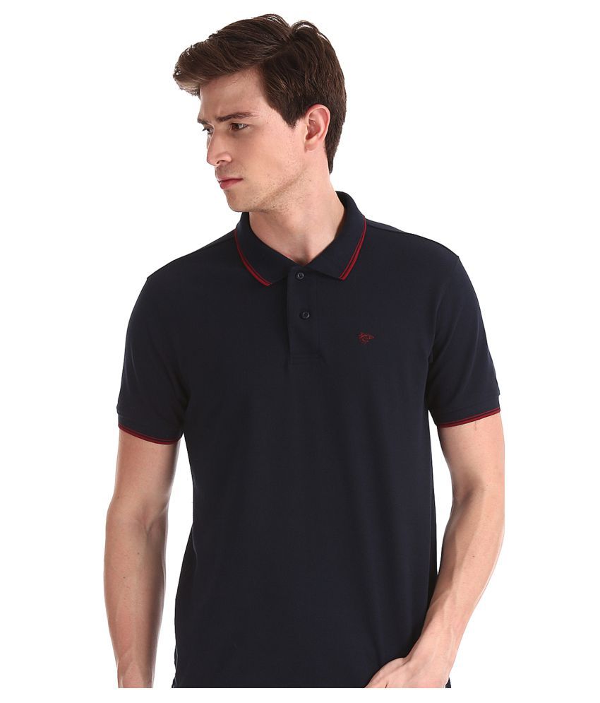 Ruggers Blue Plain Polo T Shirt - Buy Ruggers Blue Plain Polo T Shirt ...