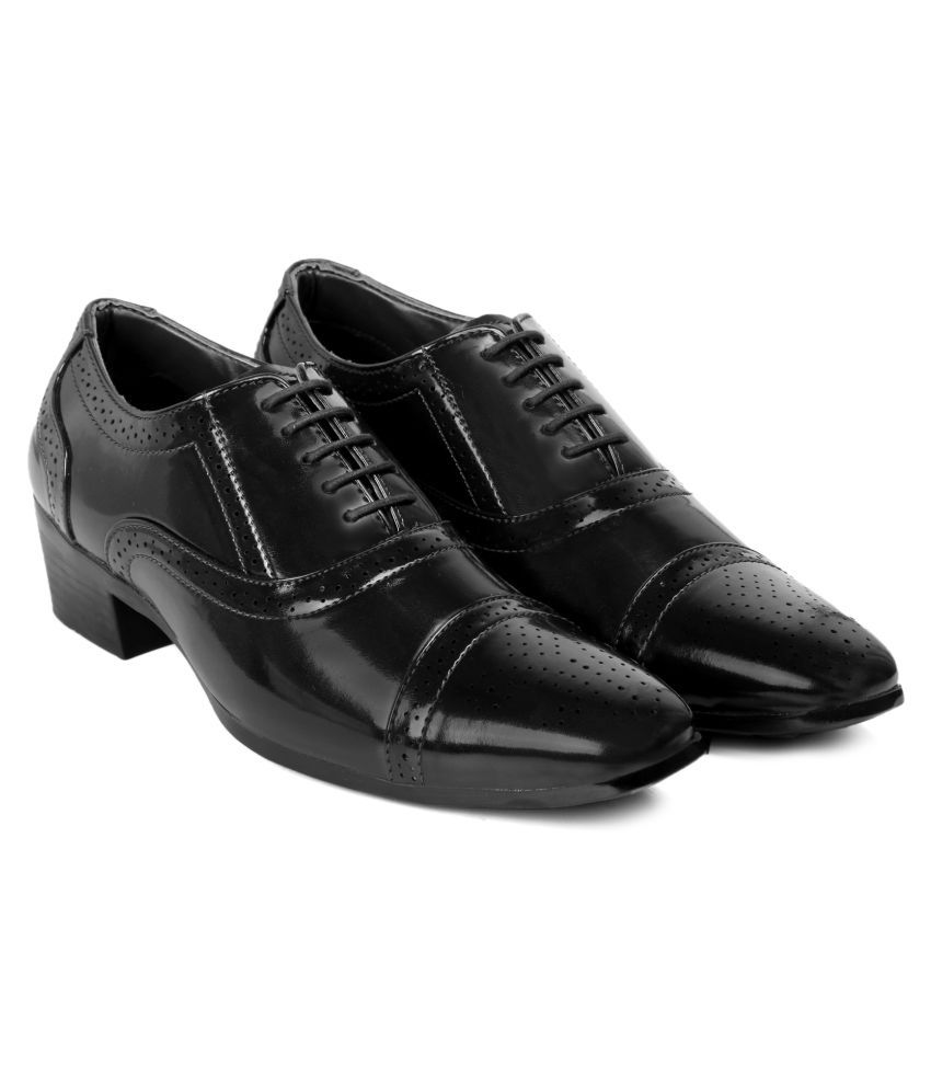     			YUVRATO BAXI Brogue Artificial Leather Black Formal Shoes