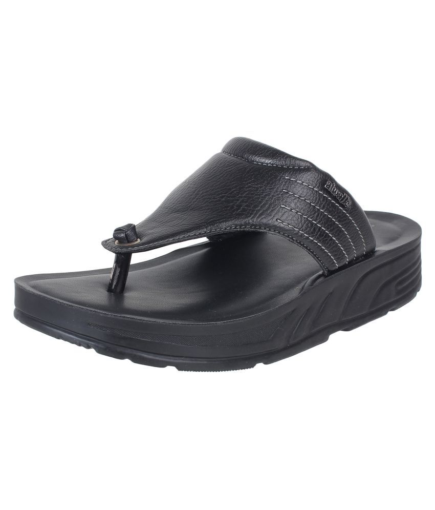     			Aerowalk Black Flip Flops