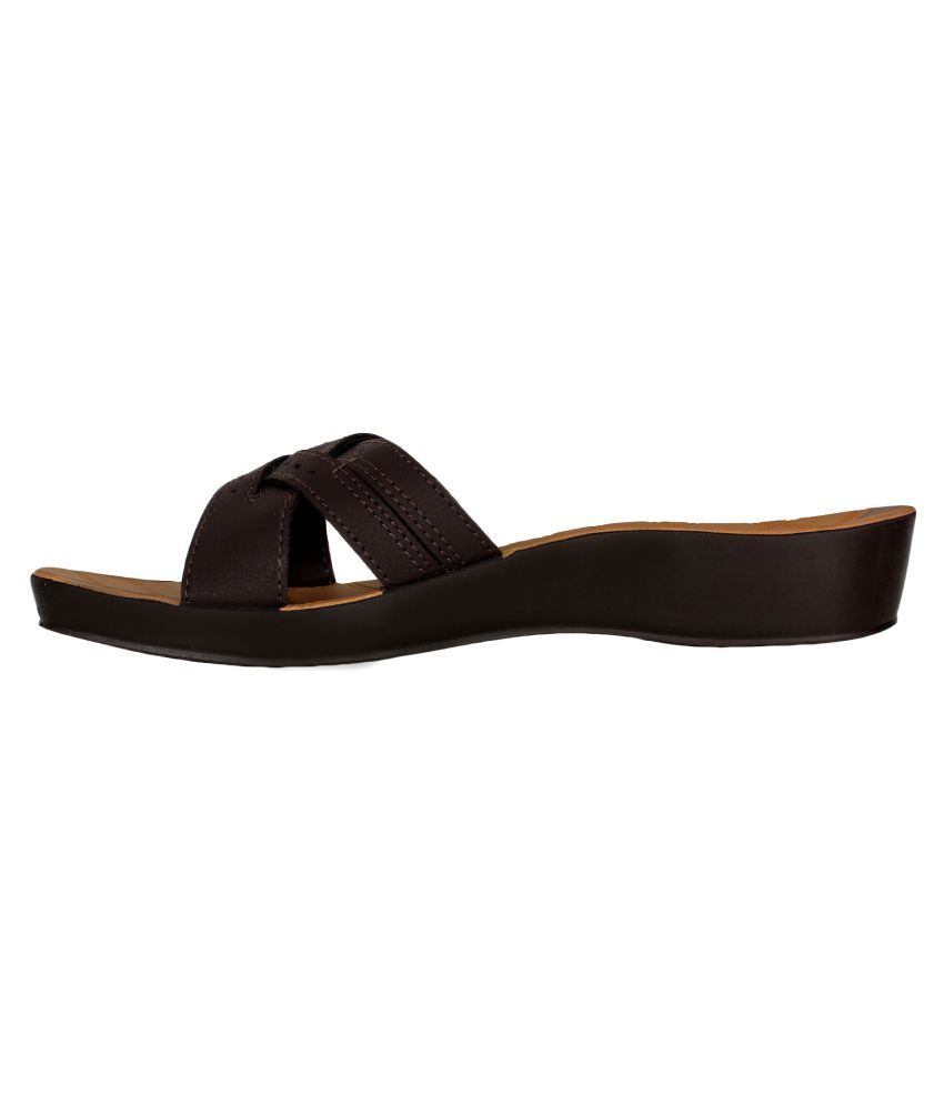 comfortable brown flats