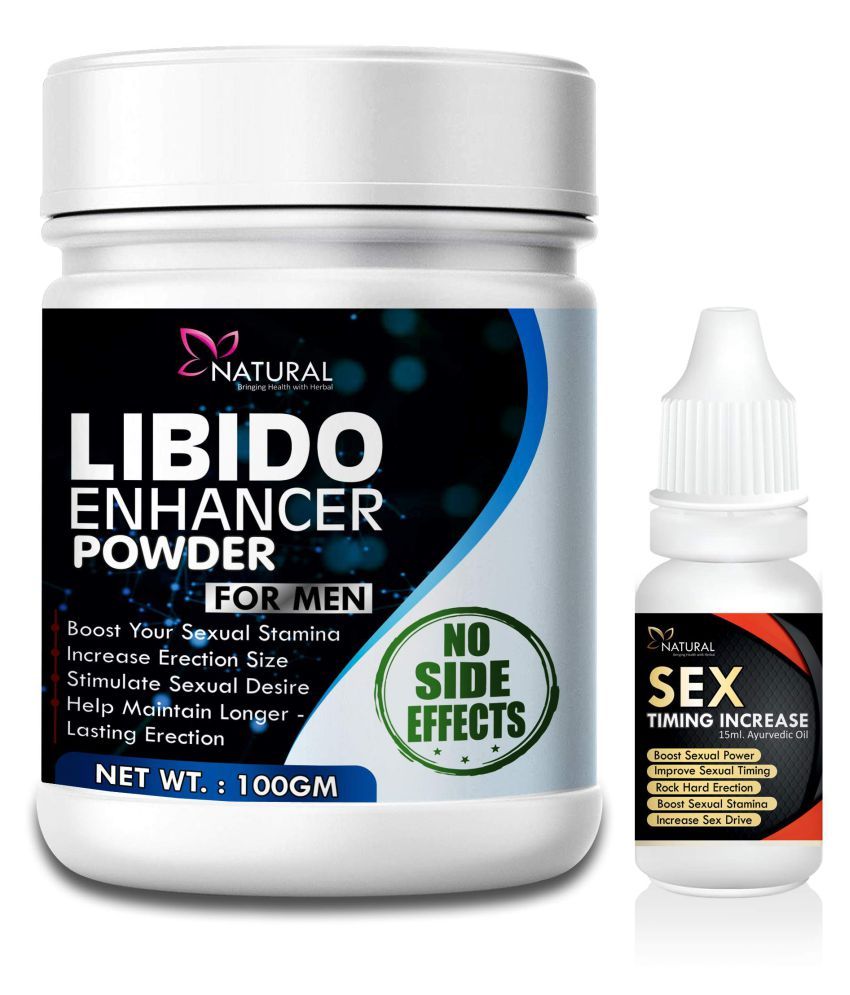     			Libido Enhancer  Powder or Sex Timming Increase Oil herbal for Curvature problem (100gm+15ml) 100% Ayurvedic