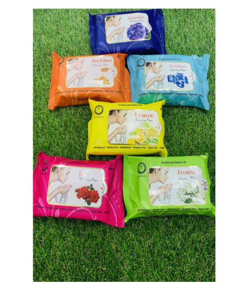 Colors Queen Pack of 6 Makeup Remover Wipes 400 g Buy Colors Queen