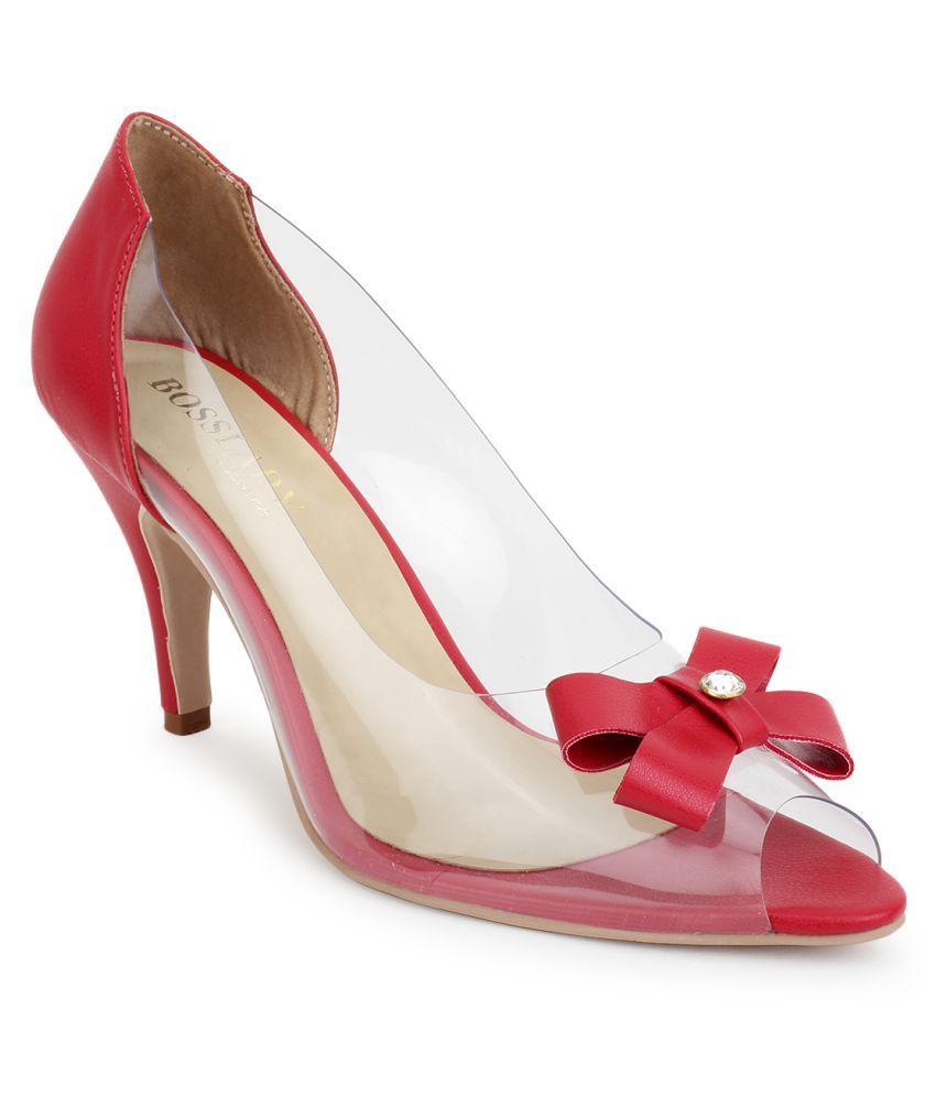 red block heels cheap