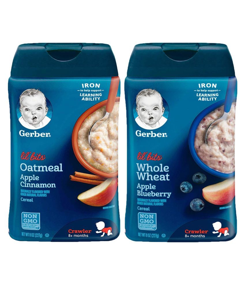 Gerber Oat Apple Cinnamonbarley Infant Cereal For 12 Months 454 Gm